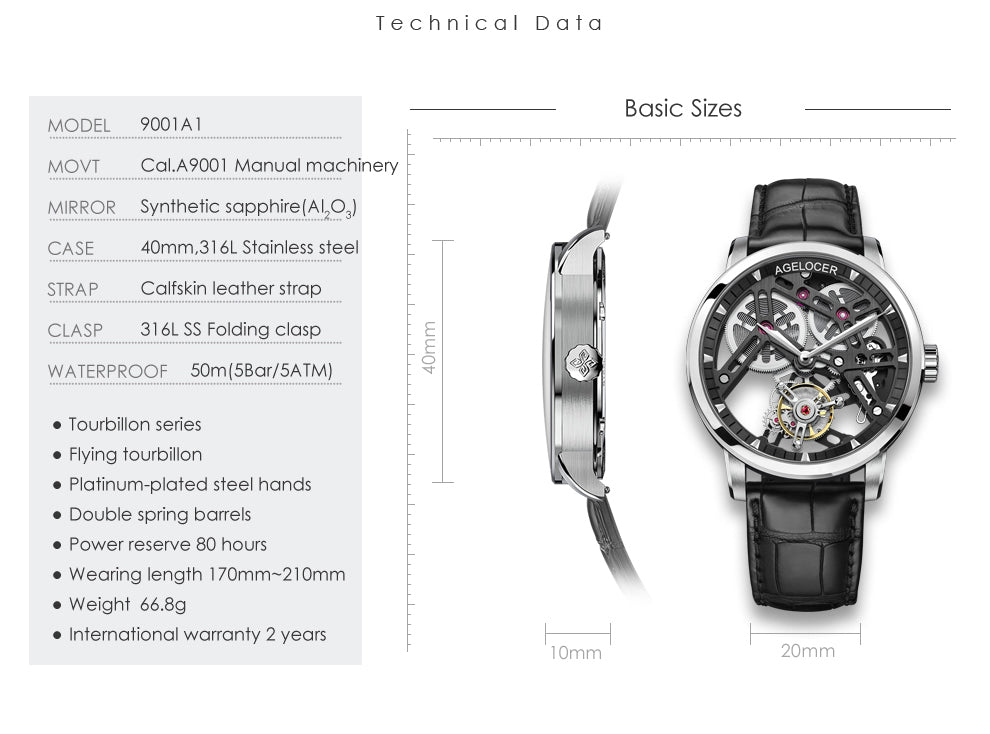 Agelocer 9001 Dimensions and Specs