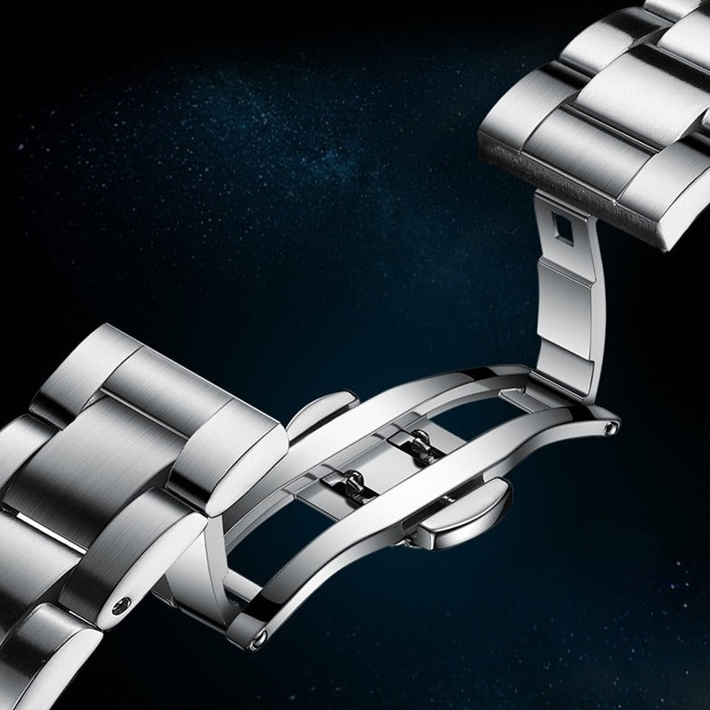 Clasp Lige 6801 Automatic Mechanical Sapphire Glass 316L Stainless Steel Watch from FiveTo.co.uk