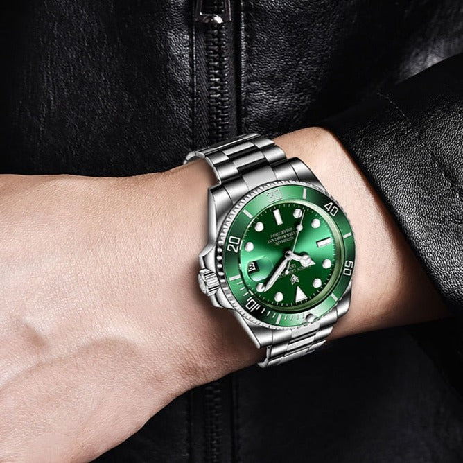 Lige 6801 Automatic Mechanical Sapphire Glass 316L Stainless Steel Watch from FiveTo.co.uk
