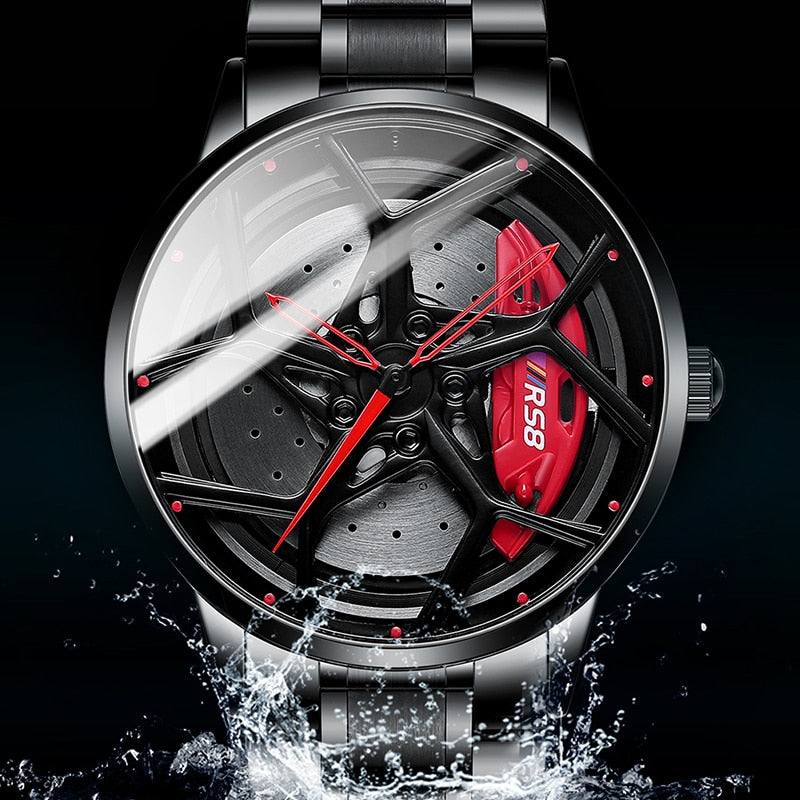 Red Splash Nektom Alloy Wheel Rim Style Watch available from FiveTo.co.uk