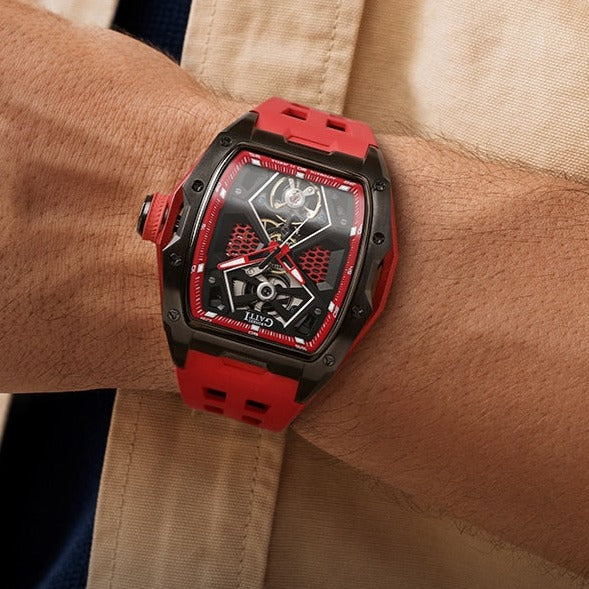 Model with Bonest Gatti 5501 Mechanical Stainless Steel Automatic Watch from fiveto.co.uk