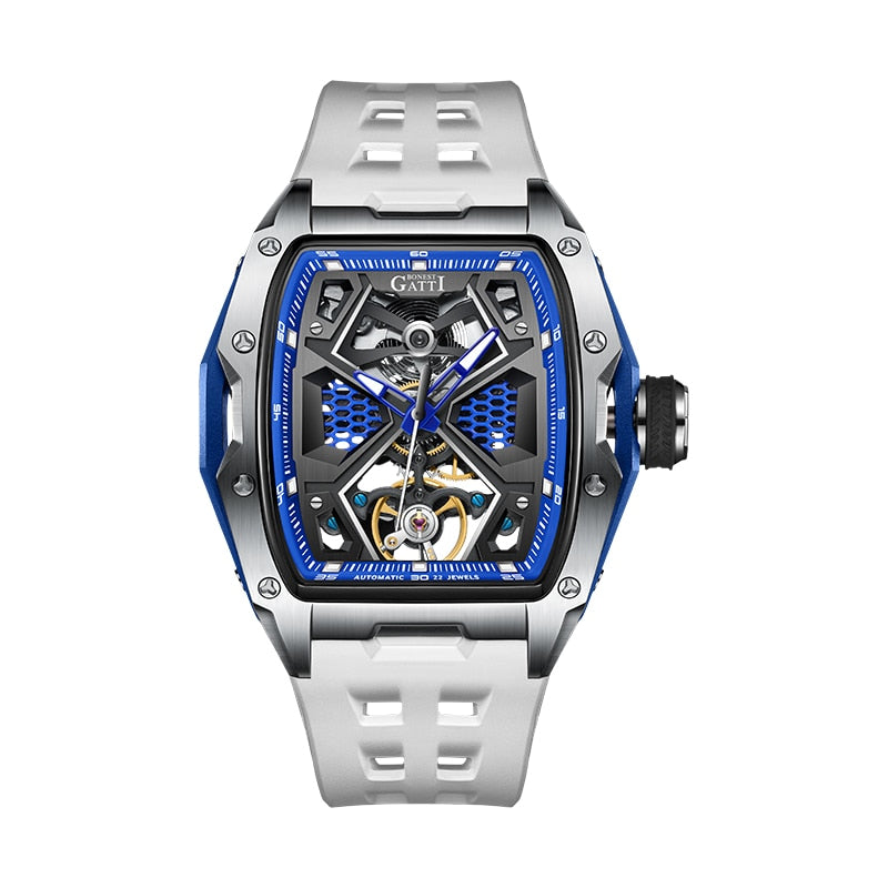 Silver Bonest Gatti 5501 Mechanical Stainless Steel Automatic Watch from fiveto.co.uk