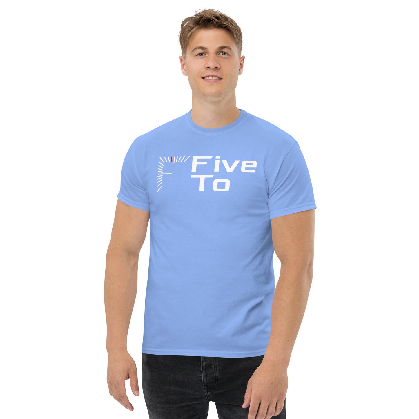 FiveTo Men's Classic T-shirt Carolina Blue