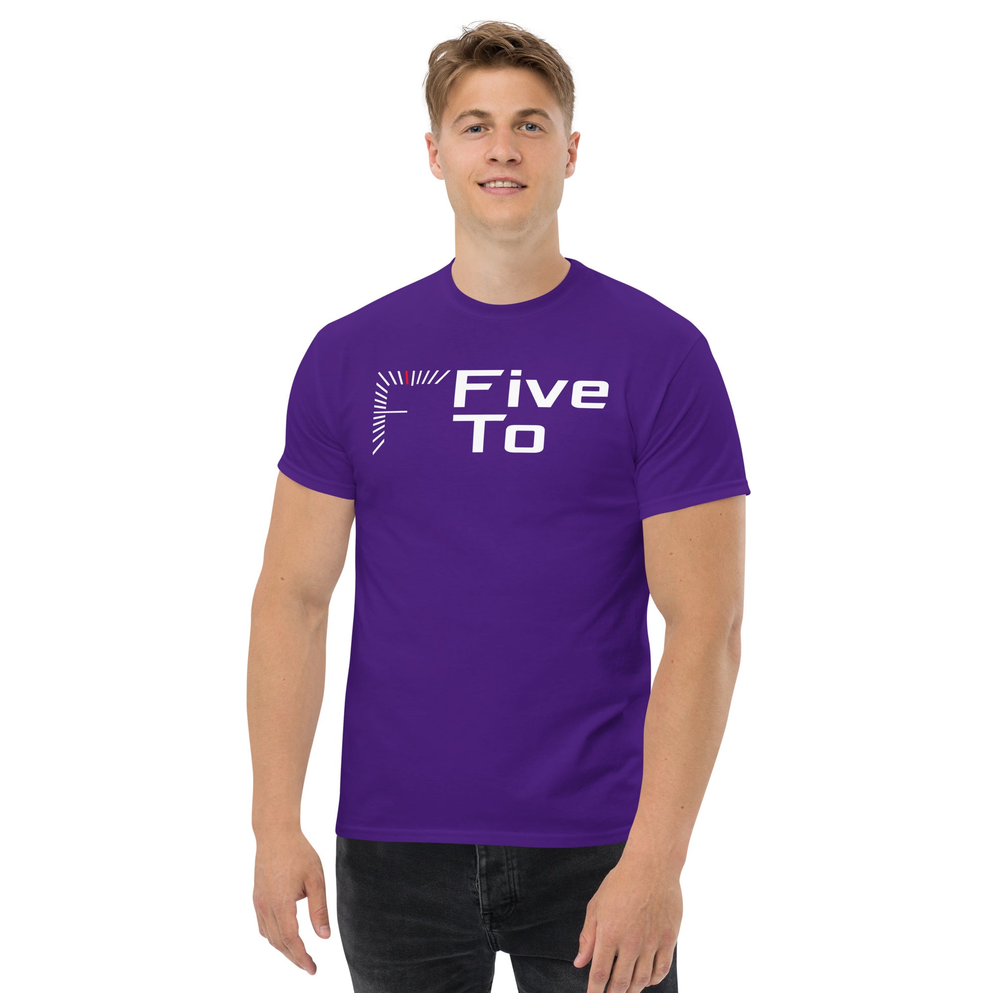 FiveTo Men's Classic T-shirt Purple