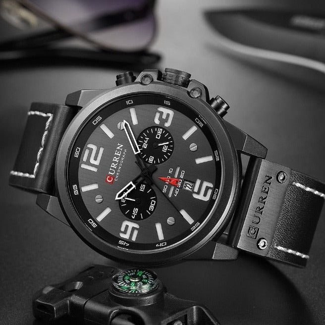 Curren Model 8314 Quartz Sport Chronograph watch available from FiveTo.co.uk