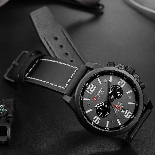 Curren Model 8314 Quartz Sport Chronograph watch available from FiveTo.co.uk