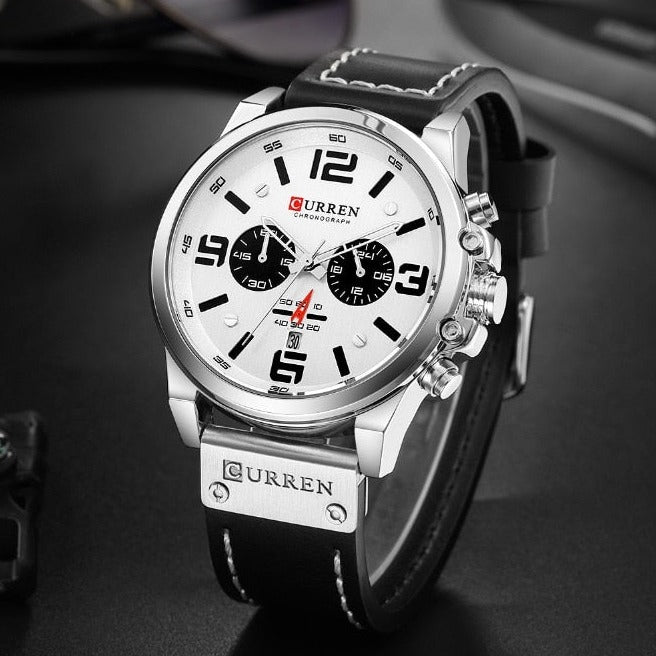 Curren Model 8314 Quartz Sport Chronograph watch available from FiveTo.co.uk