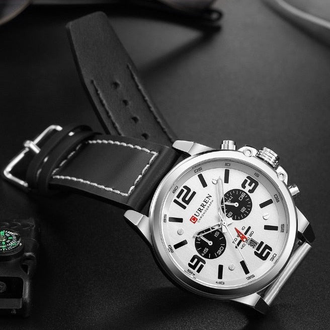 Curren Model 8314 Quartz Sport Chronograph watch available from FiveTo.co.uk