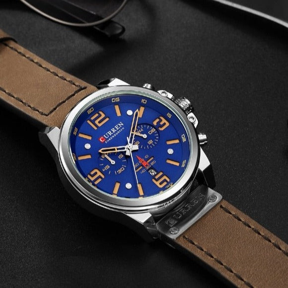 Curren Model 8314 Quartz Sport Chronograph watch available from FiveTo.co.uk