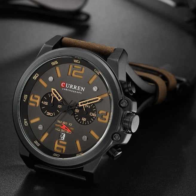 Curren Model 8314 Quartz Sport Chronograph watch available from FiveTo.co.uk