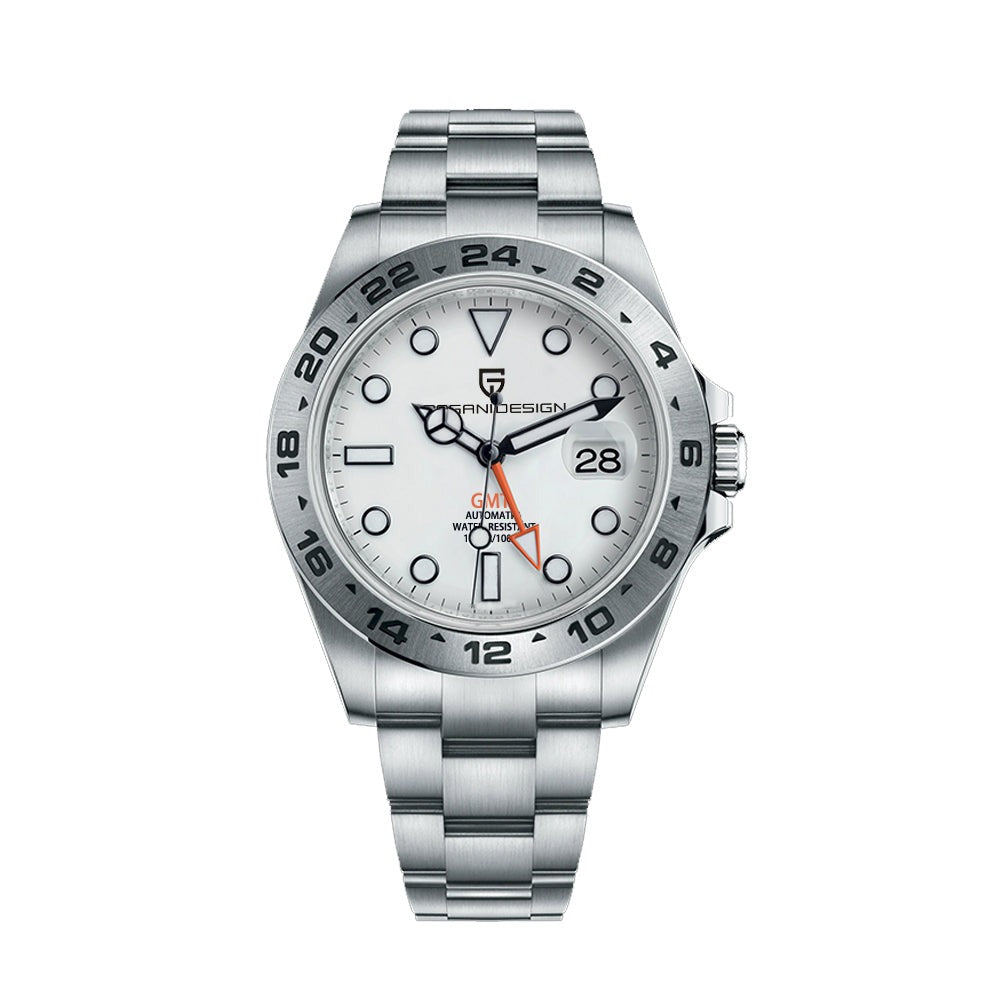 Pagani Design Model 1682 Stainless Steel Automatic Waterproof Mechanical 42m Watch available from FiveTo.co.uk