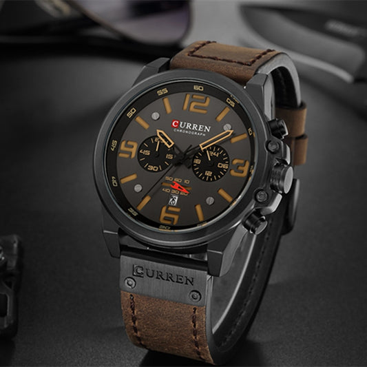 Curren Model 8314 Quartz Sport Chronograph watch available from FiveTo.co.uk