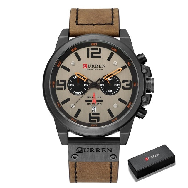 Curren Model 8314 Quartz Sport Chronograph watch available from FiveTo.co.uk