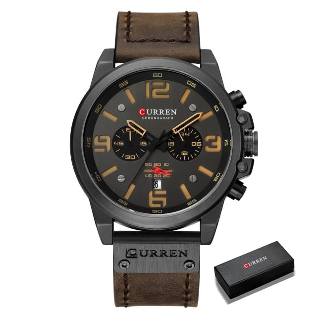 Curren Model 8314 Quartz Sport Chronograph watch available from FiveTo.co.uk