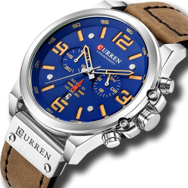 Curren Model 8314 Quartz Sport Chronograph watch available from FiveTo.co.uk