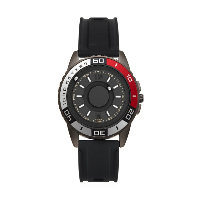 Eutour Model 25 Innovative Magnetic Ball Design Quartz Metal Watch available from FiveTo.co.uk