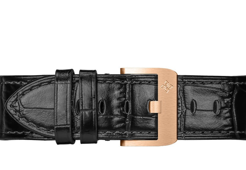 Agelocer Model 6001 Skeleton Mechanical watch Leather Strap from FiveTo.co.uk