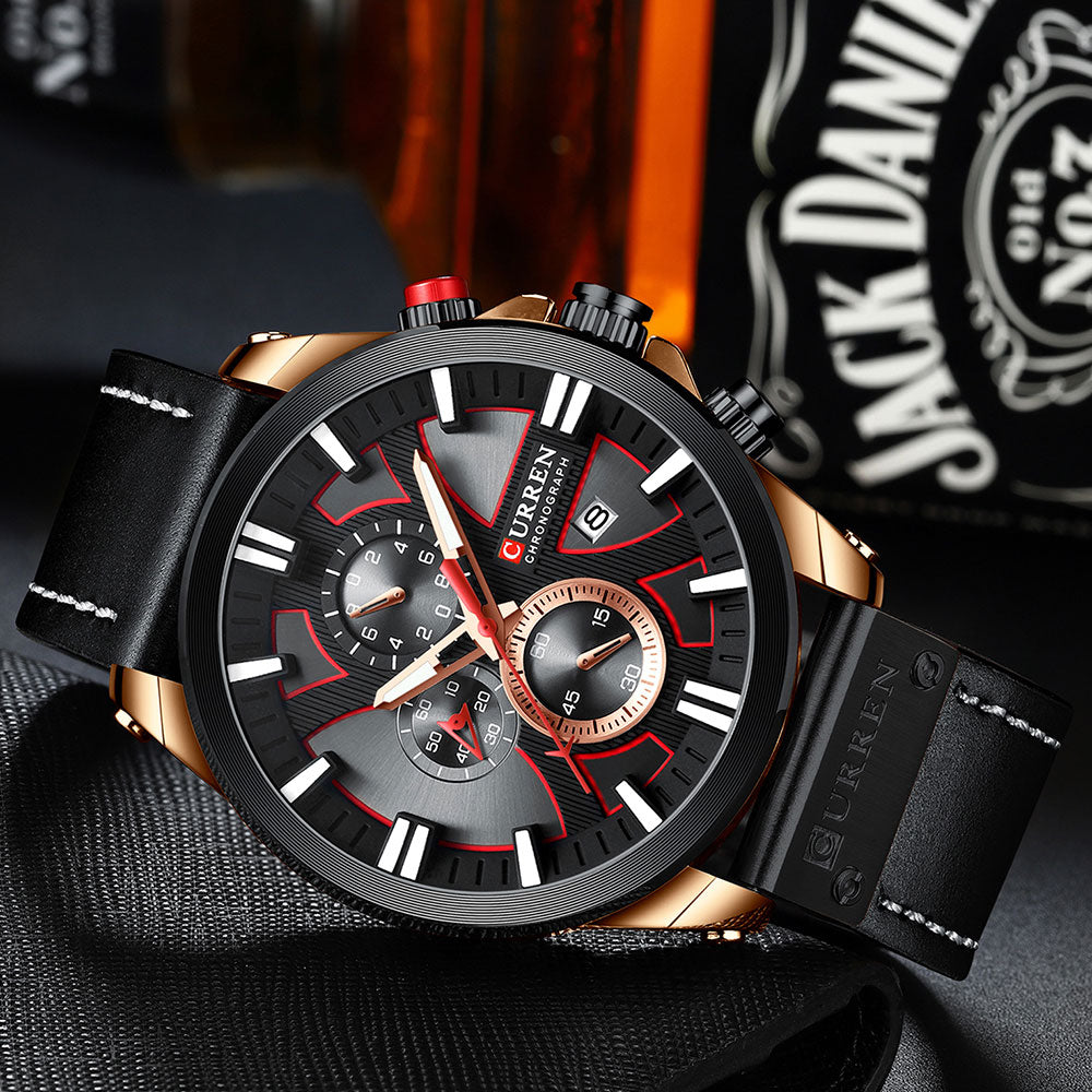 Curren Model 8346 Chronograph Quartz watch available from FiveTo.co.uk