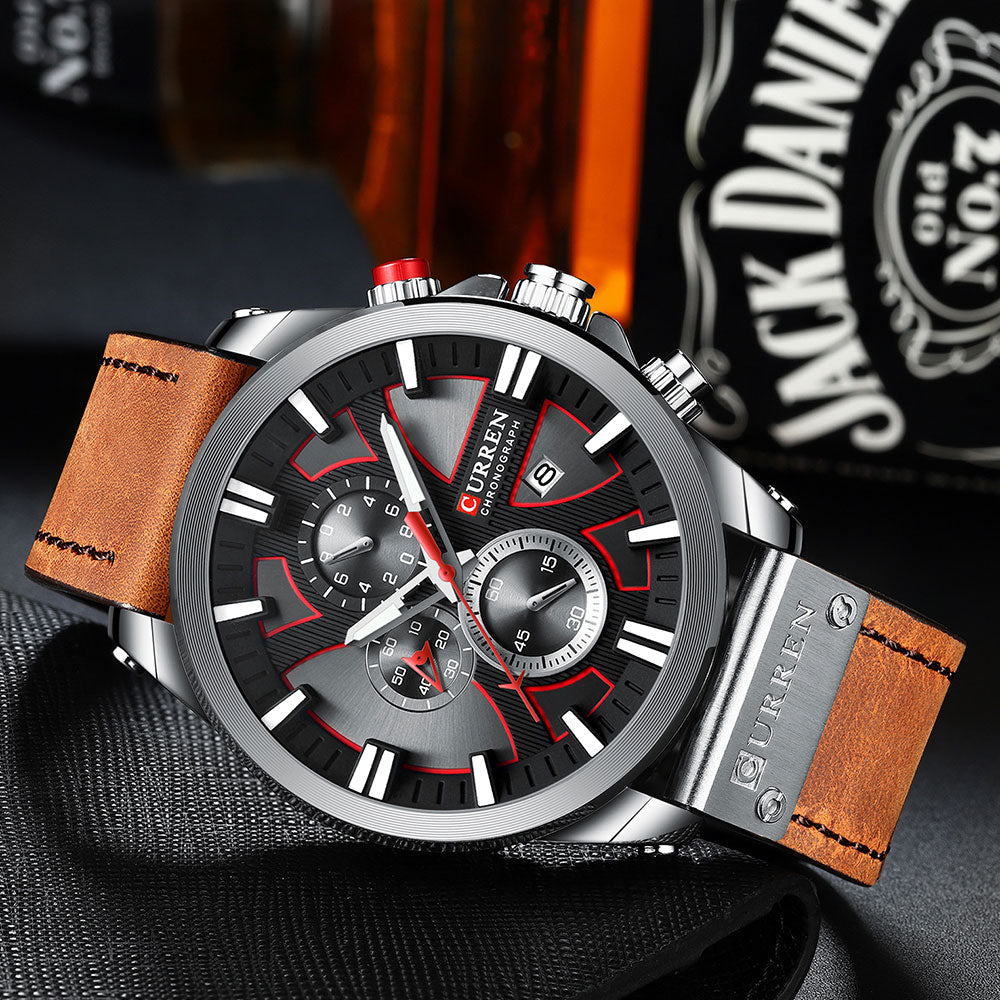 Curren Model 8346 Chronograph Quartz watch available from FiveTo.co.uk