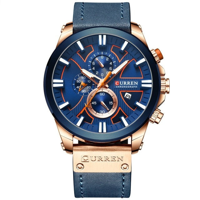 Curren Model 8346 Chronograph Quartz watch available from FiveTo.co.uk
