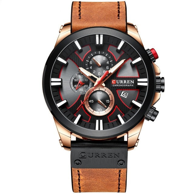 Curren Model 8346 Chronograph Quartz watch available from FiveTo.co.uk