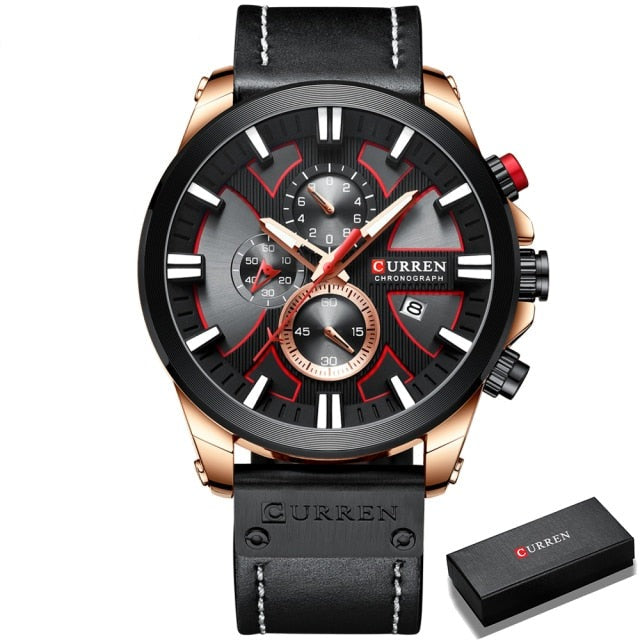 Curren Model 8346 Chronograph Quartz watch available from FiveTo.co.uk