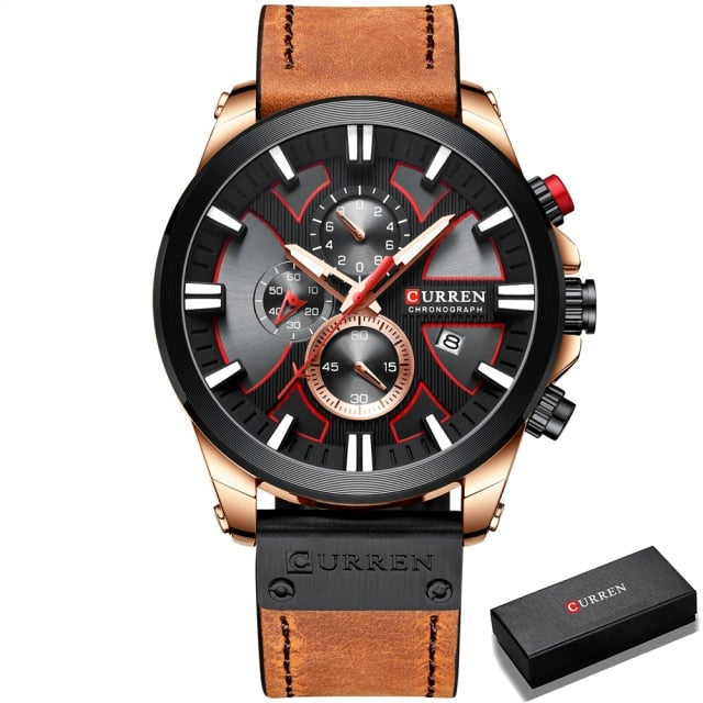 Curren Model 8346 Chronograph Quartz watch available from FiveTo.co.uk