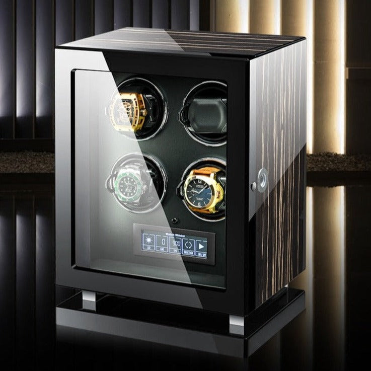 Finish  Melancy Luxury Wooden Automatic Watch Winding Cases available from FiveTo.co.uk