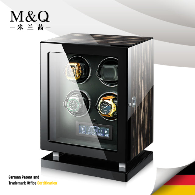 4 watch Melancy Luxury Wooden Automatic Watch Winding Cases available from FiveTo.co.uk