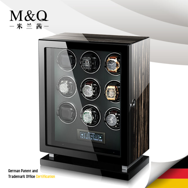 9 Watch  Melancy Luxury Wooden Automatic Watch Winding Cases available from FiveTo.co.uk