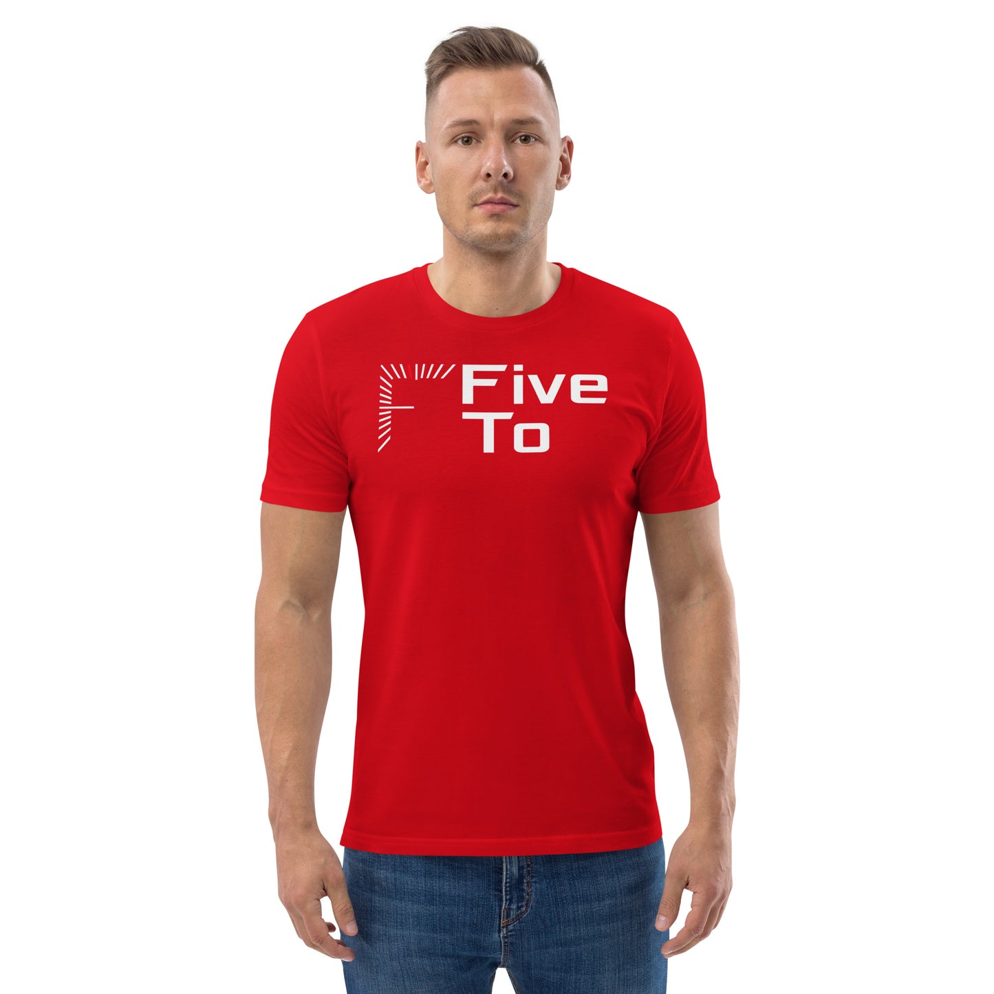 FiveTo Unisex T-shirt Red