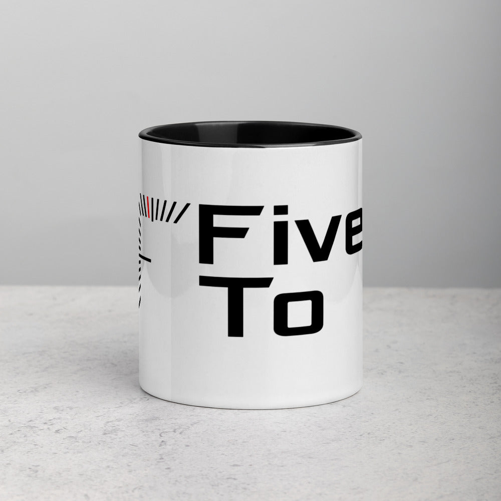 FiveTo Logo Mug with Colour Inside and Handle