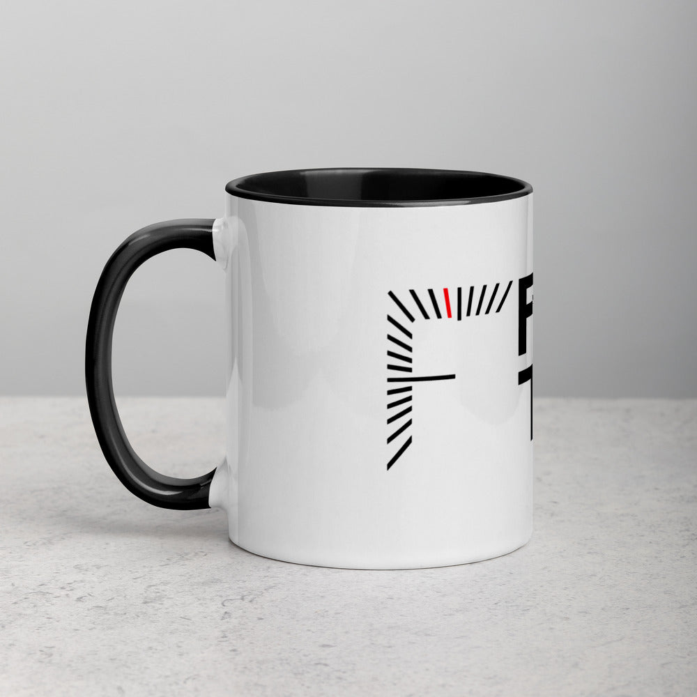FiveTo Logo Mug with Colour Inside and Handle