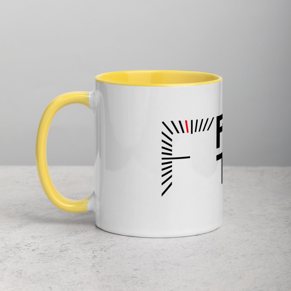 FiveTo Logo Mug with Colour Inside and Handle