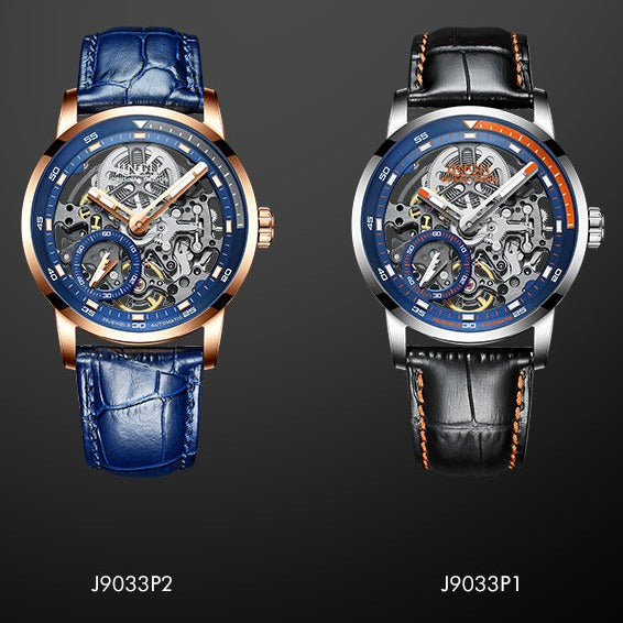 colours x2 Jinlery Automatic Mechanical Skeleton style Watch from fiveto.co.uk