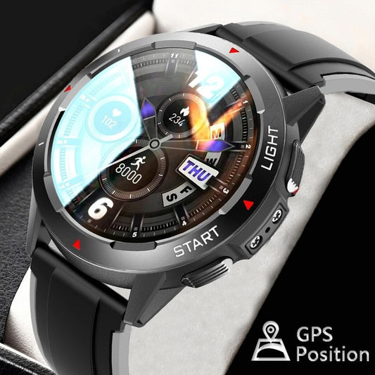 Lige 1826 GPS Position Sports Smart Watch with Health Monitor, Compass, Altimeter