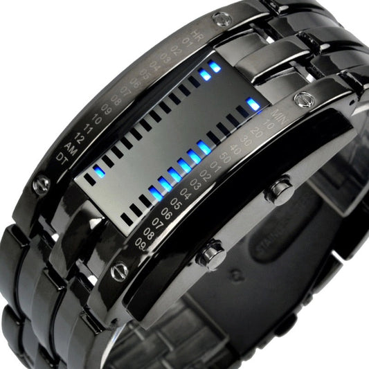 Black Skmei LED Segment Display Watch from fiveto.co.uk