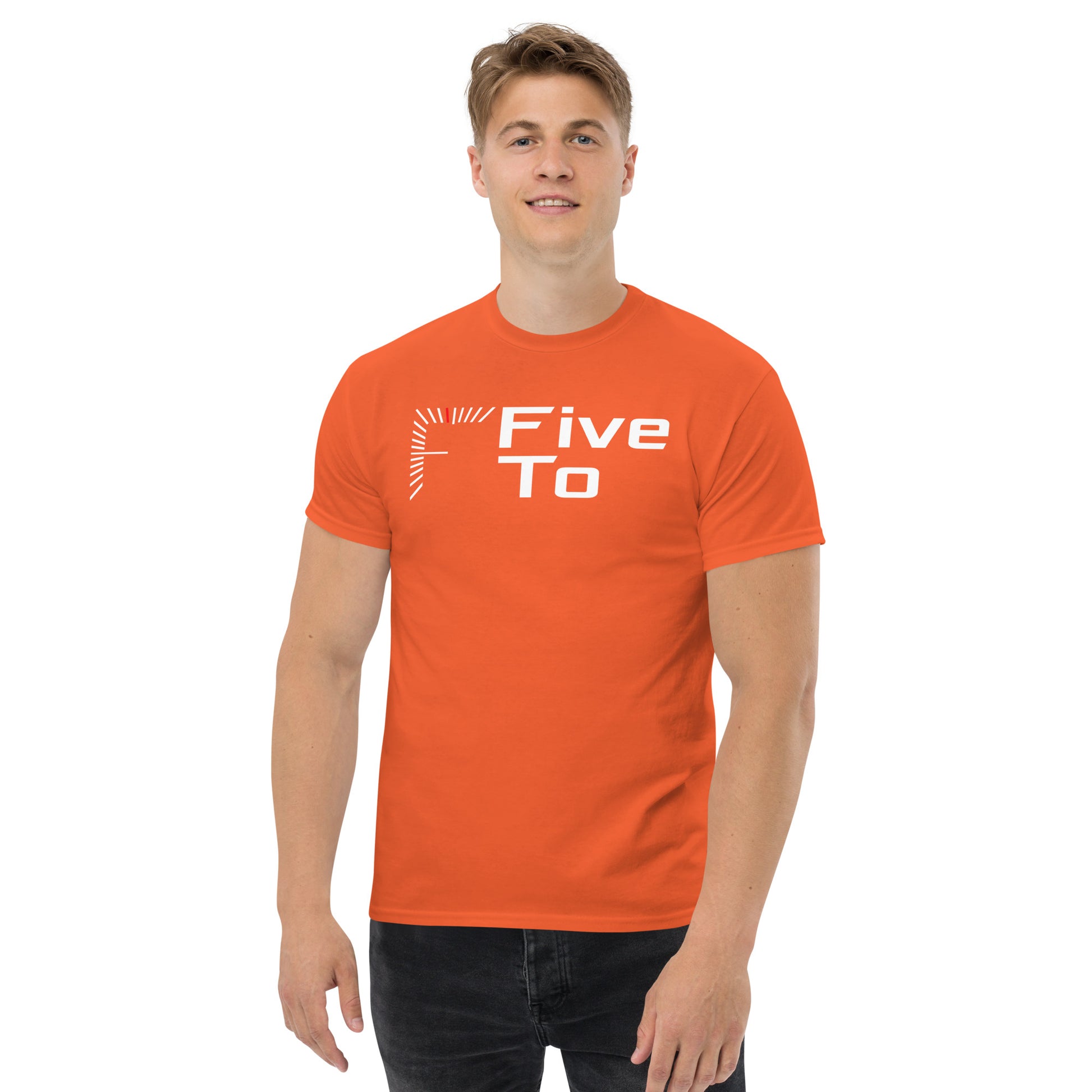 FiveTo Men's Classic T-shirt Orange