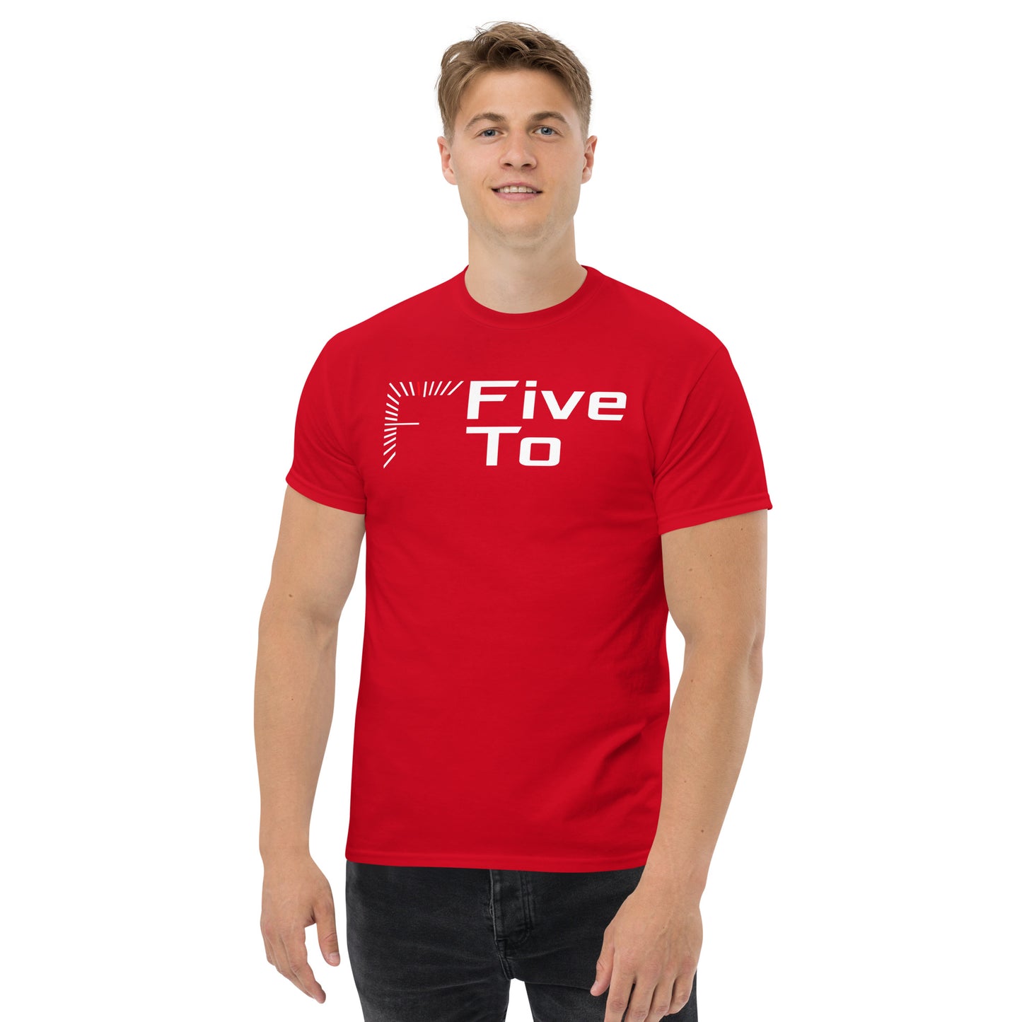 FiveTo Men's Classic T-shirt Red