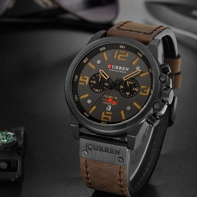 Curren Model 8314 Quartz Sport Chronograph watch available from FiveTo.co.uk