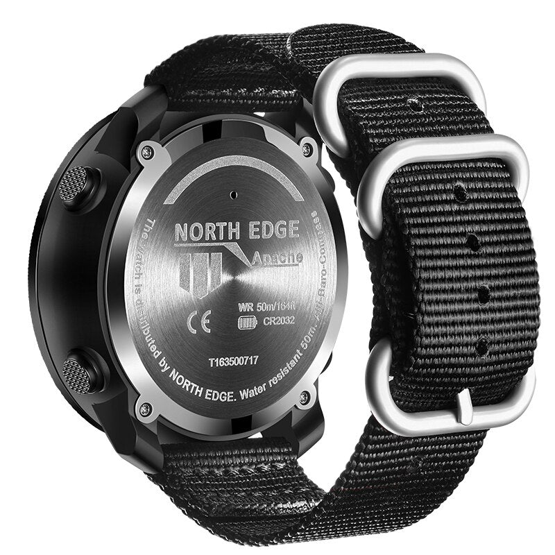 Nylon Strap North Edge Apache 3 Rugged Altimeter Barometer Compass Watch from fiveto.co.uk
