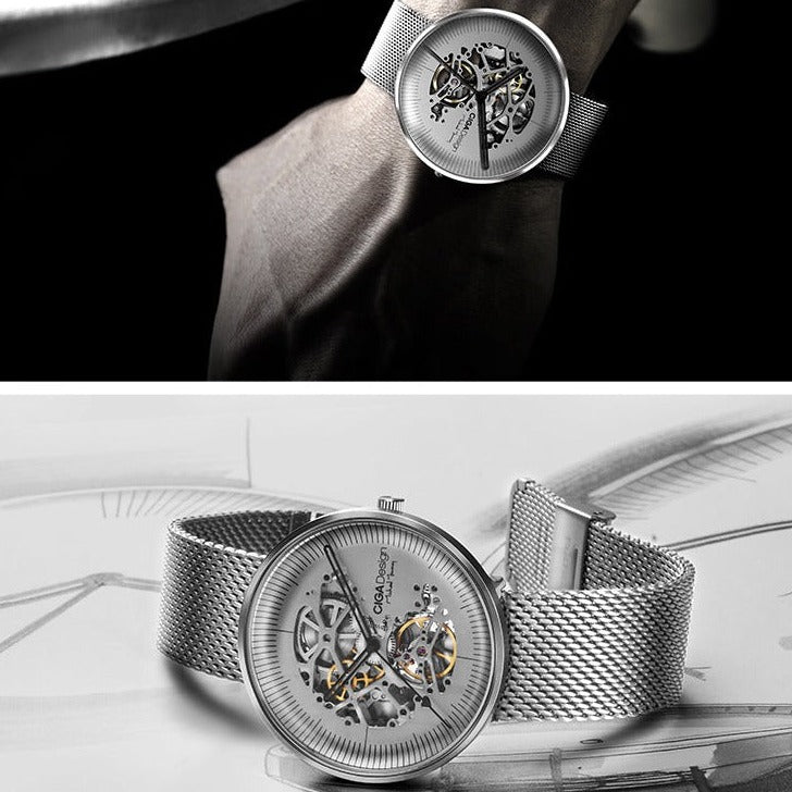 CIGA Design MY Series Stainless Steel Automatic Mechanical Skeleton Watch from FiveTo.co.uk