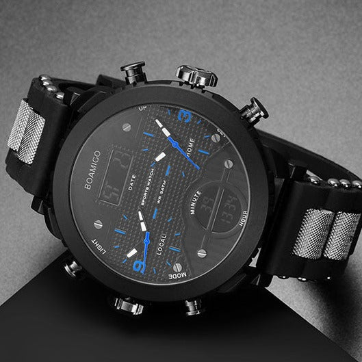 Boamigo F905 3 Time Zone Quartz Watch available from FiveTo.co.uk