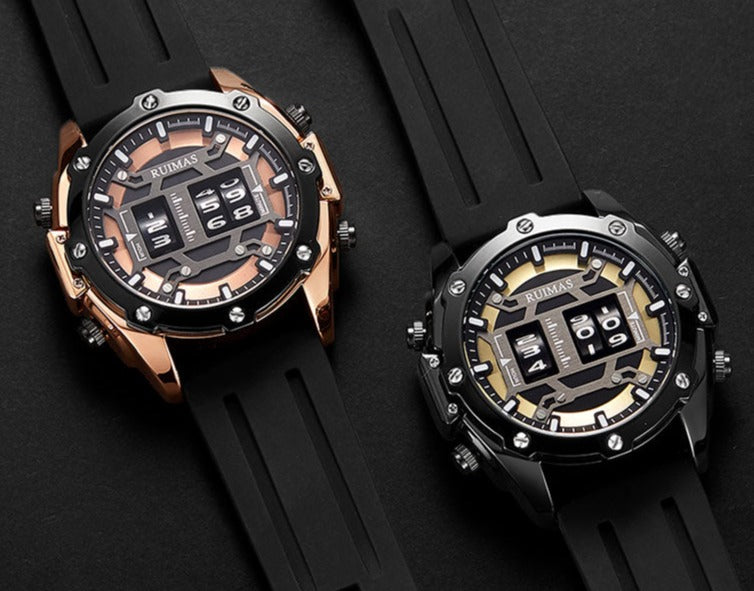 2 Colour Options for FiveTo, Ruimas RN553 Roller Style Quartz Watch.