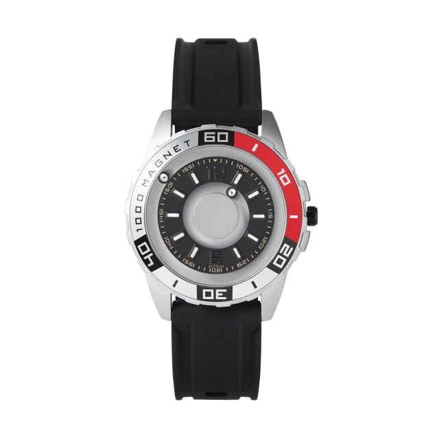 Eutour Model 25 Innovative Magnetic Ball Design Quartz Metal Watch available from FiveTo.co.uk