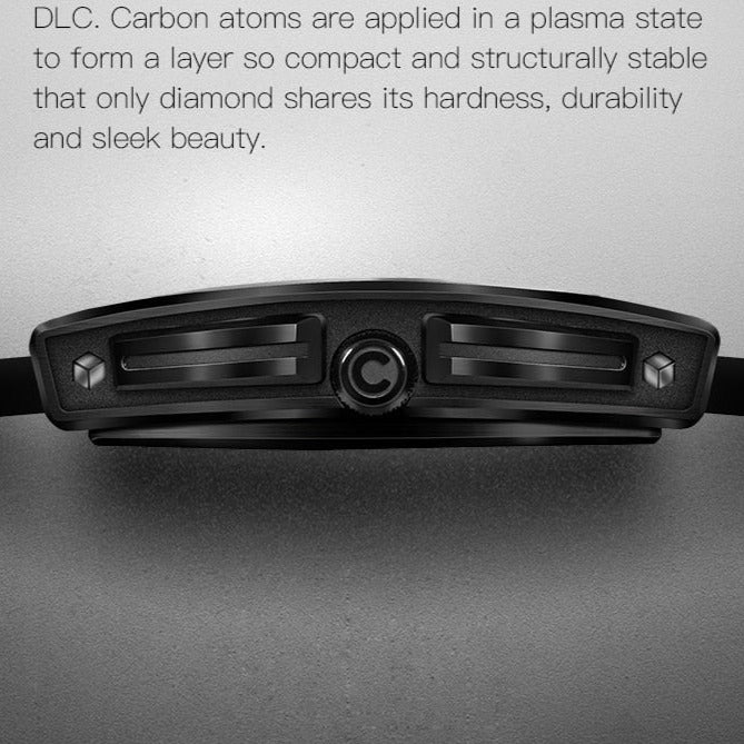 CIGA Design Black Z Series case details watch from FiveTo.co.uk