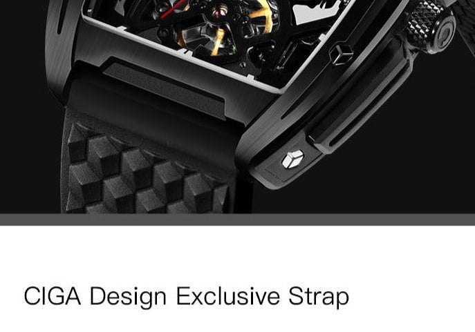 CIGA Design Strap Design for Black Z Series watch from FiveTo.co.uk