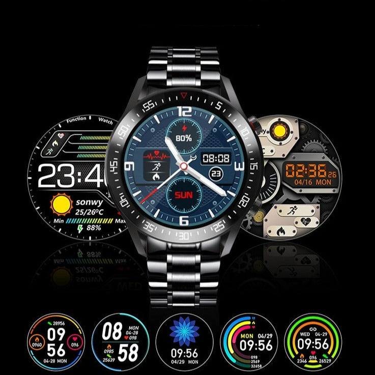 Lige BW0160 Stainless Steel Bluetooth Smart Watch, dial styles from FiveTo.co.uk
