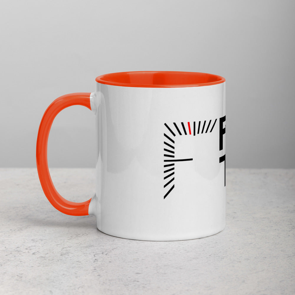 FiveTo Logo Mug with Colour Inside and Handle