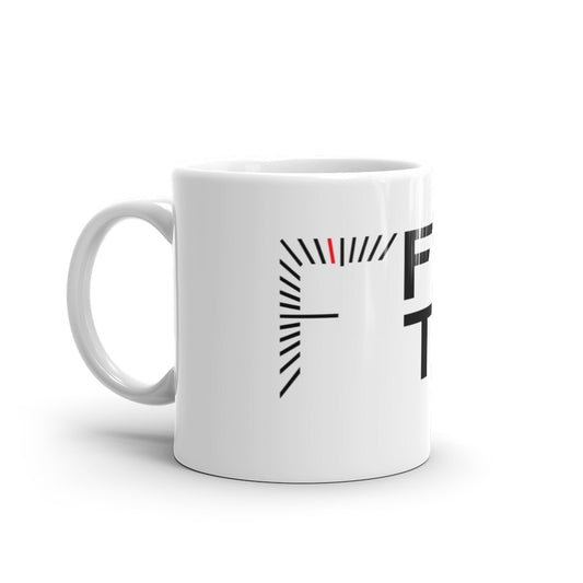 FiveTo Logo White Glossy Mug